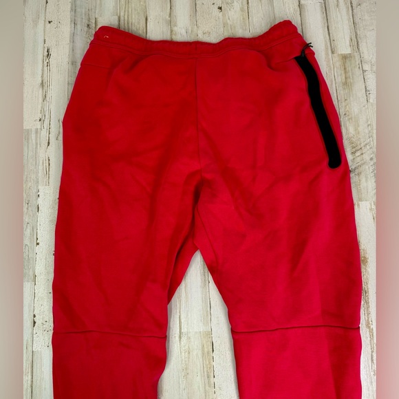 Nike Tech Fleece Jogger Pants Bright Red Men's XXL - Picture 10 of 11